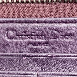 Christian Dior Long Wallet Lady Voyage Purple Brown Enamel Ladies 02 LU 0039 ITQT6LE8JAFW