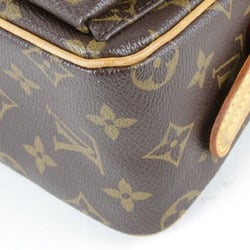 LOUIS VUITTON Monogram Vivacite M51163 Shoulder Bag Canvas Brown Women's