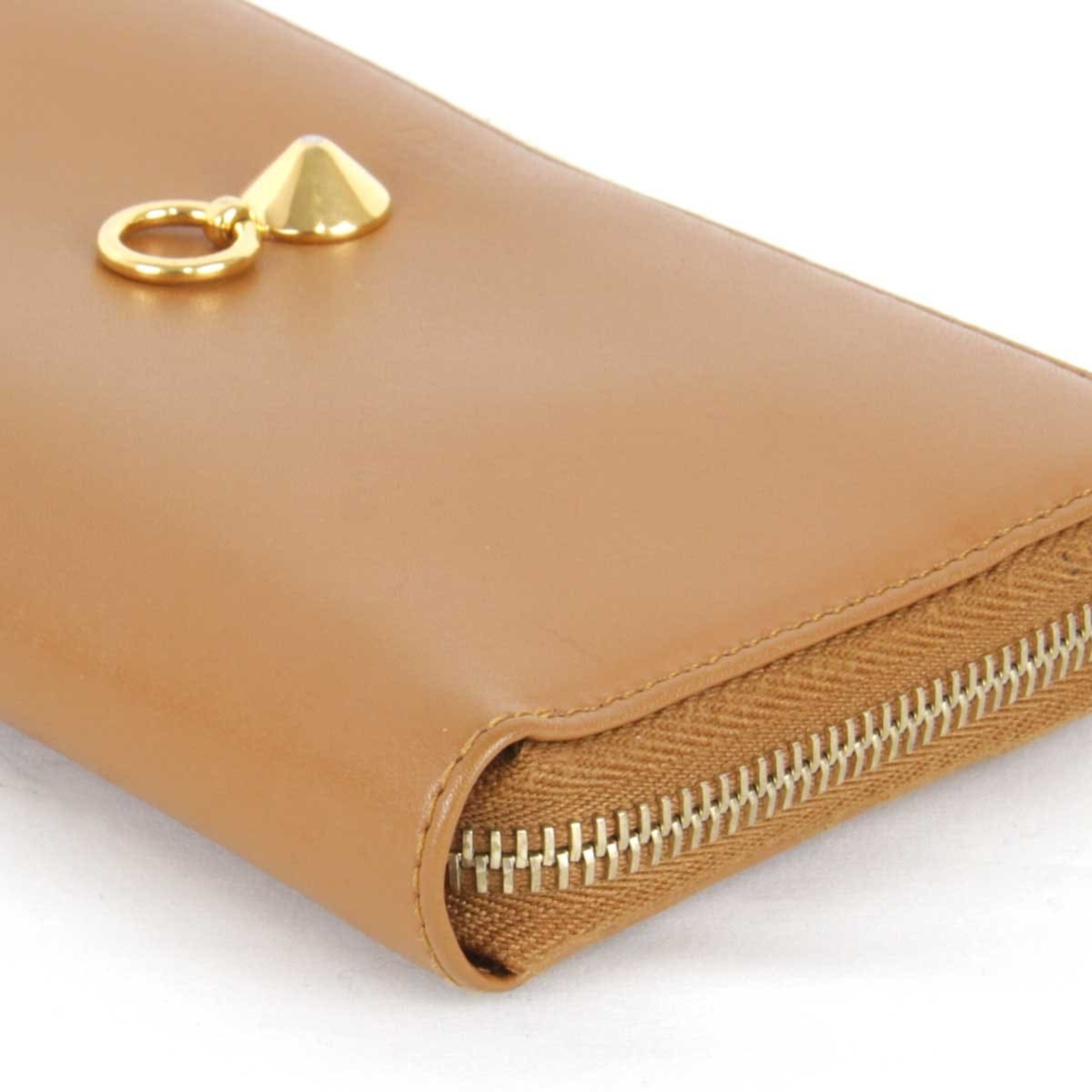 FENDI by the way long wallet leather camel ladies
