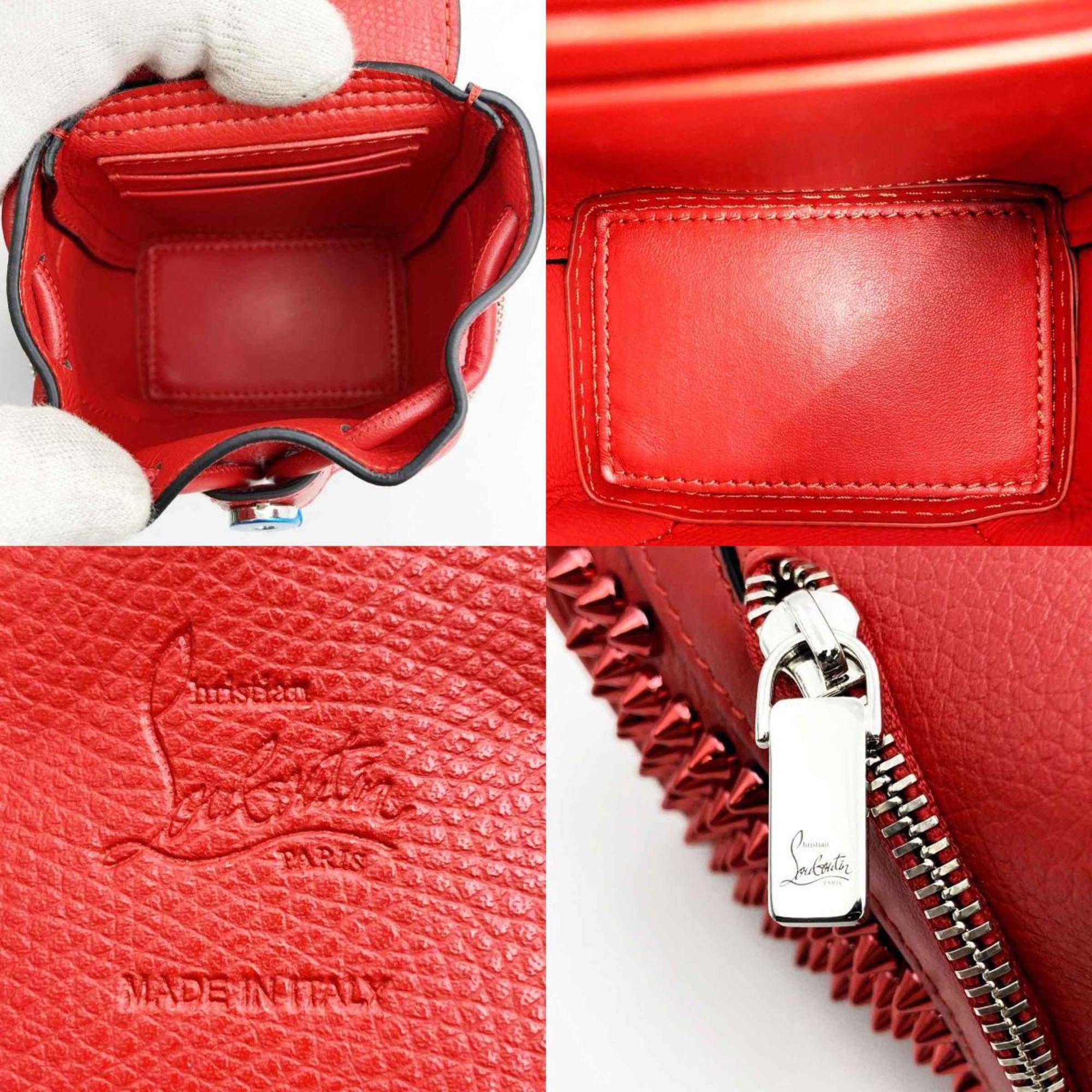 Christian Louboutin Rucksack type shoulder bag red leather ladies men ITBUL7I9ZRUK