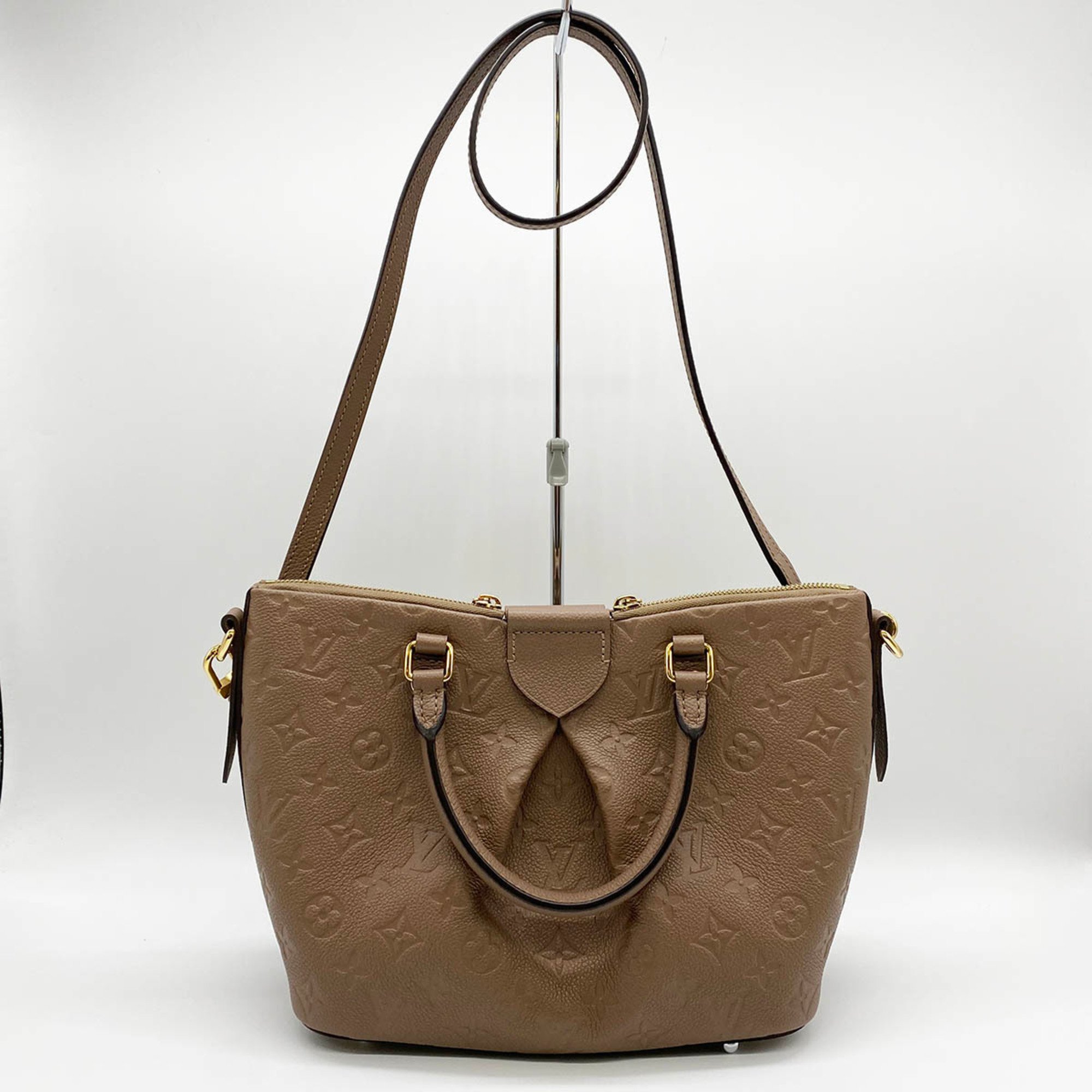 LOUIS VUITTON Monogram Empreinte Mazarine MM M50710 Handbag Shoulder Bag 2way Brown Leather IT7SAJDV1TQS