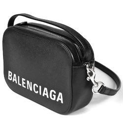 BALENCIAGA camera bag shoulder leather 608658 black