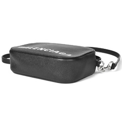 BALENCIAGA camera bag shoulder leather 608658 black
