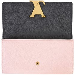 Louis Vuitton Portefeuille Capucines Long Wallet M64121 Noir MI0179 Women's