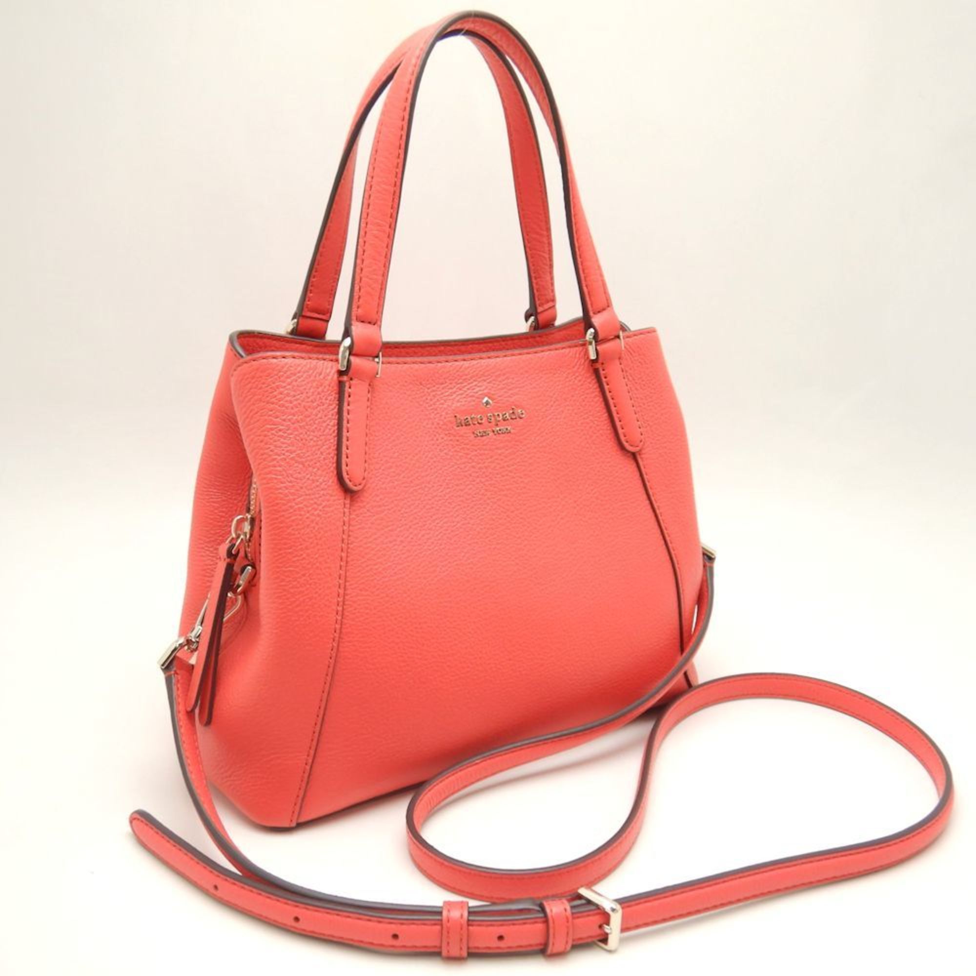 Kate Spade WKRU6040 2WAY handbag leather salmon pink 251127