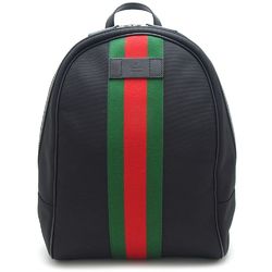 GUCCI Gucci Sherry Line 630918 Rucksack Canvas Black Outlet 350673