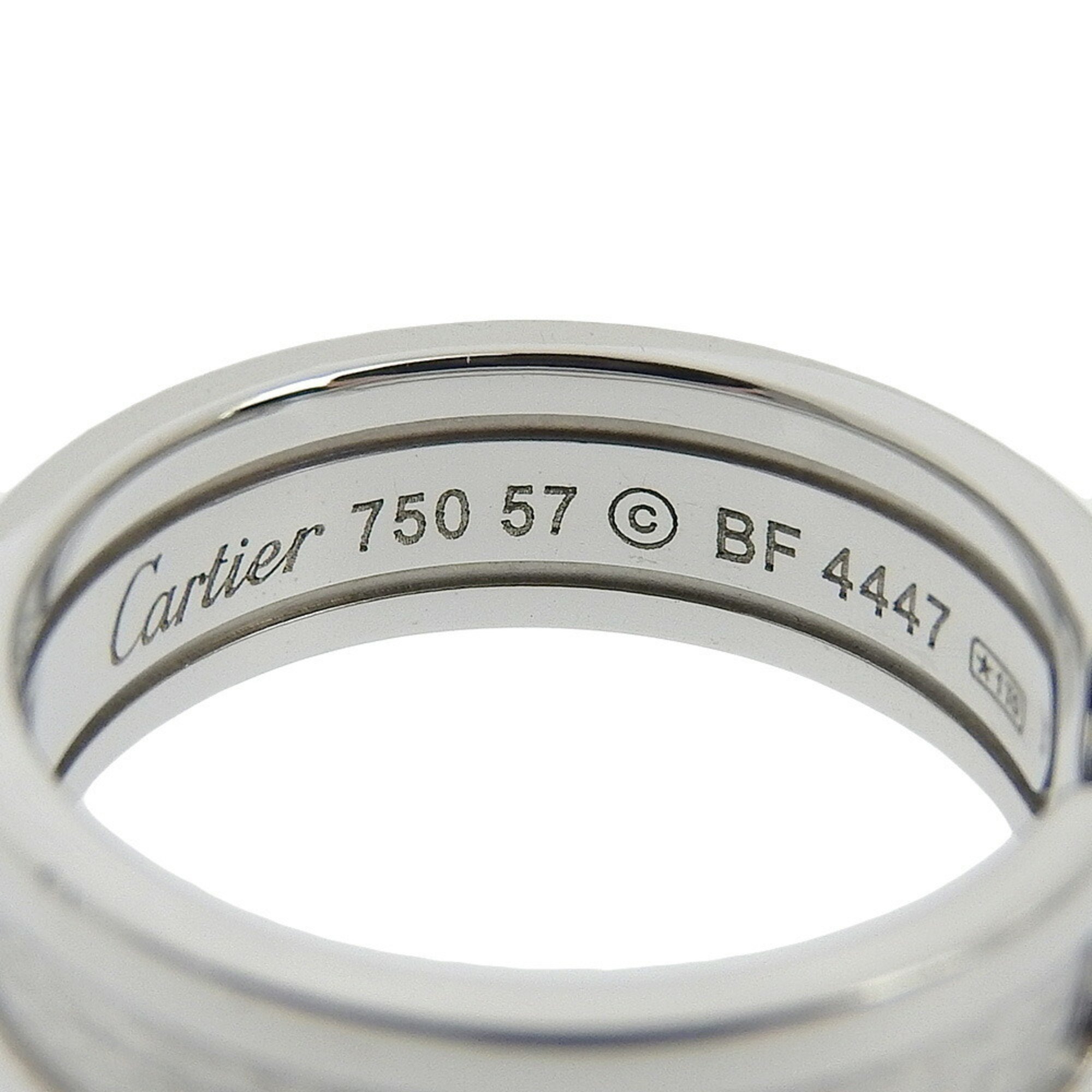 Cartier CARTIER C2 Ring #57 K18 White Gold BF4447 Approx. 8.0g Women's I220823076