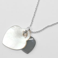 Tiffany TIFFANY&Co. Return to Double Heart Tag Necklace 925 Silver Shell Approx. 7.11g I112223040