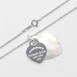 Tiffany TIFFANY&Co. Return to Double Heart Tag Necklace 925 Silver Shell Approx. 7.11g I112223040