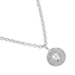 Tiffany TIFFANY&Co. 1837 Circle Necklace K18 WG White Gold Diamond Approx. 4.15g I112223153