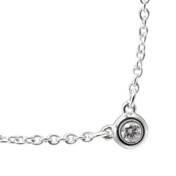 Tiffany TIFFANY&Co. Visor Yard Necklace 925 Silver Diamond Approx. 1.56g I112223029