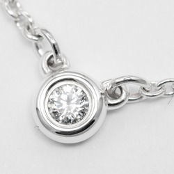 Tiffany TIFFANY&Co. Visor Yard Necklace 925 Silver Diamond Approx. 1.56g I112223029