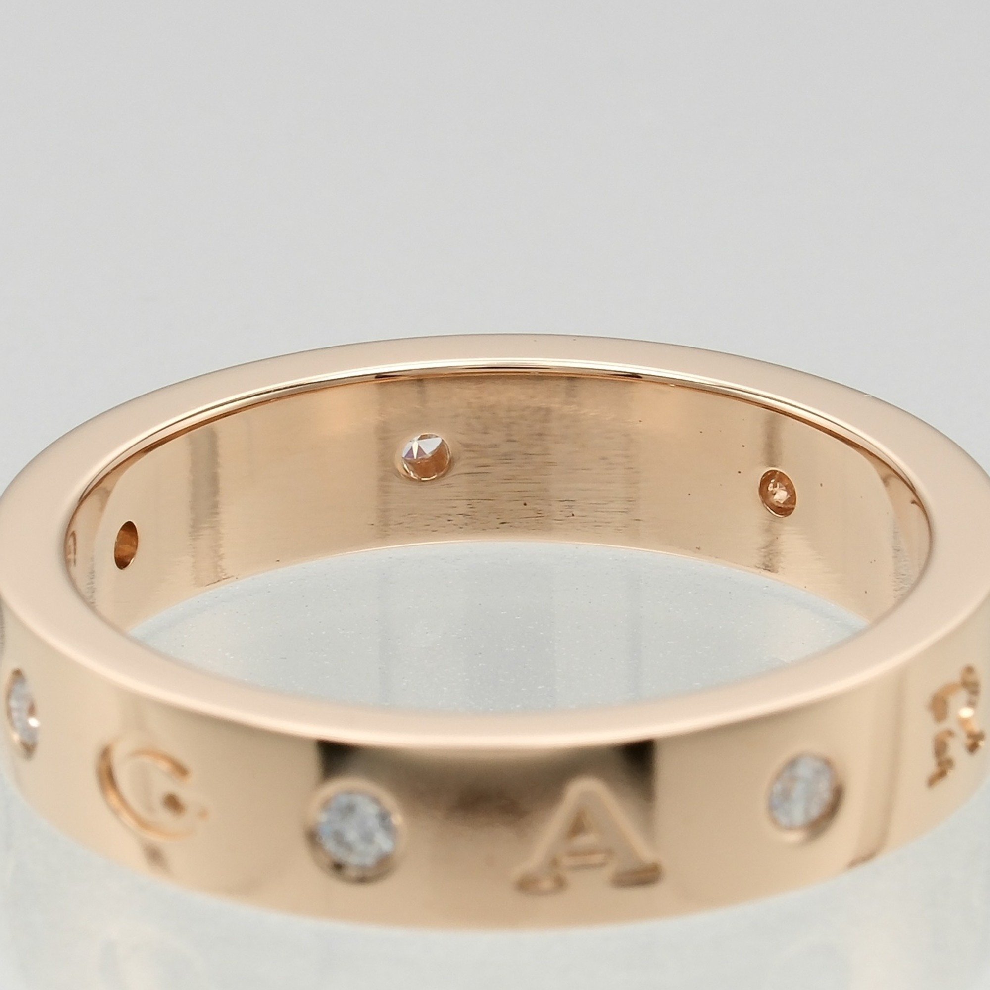 BVLGARI Bulgari Roman Sorbet Ring Approx. 10.67g K18 PG Pink Gold 7P Diamond I112223129