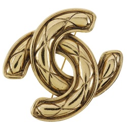 CHANEL COCO Mark Brooch Matelasse Gold Plated Approx. 34.3g Women's I111624152
