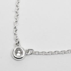 Tiffany TIFFANY&Co. Visor Yard Necklace 925 Silver Diamond Approx. 1.53g I112223030