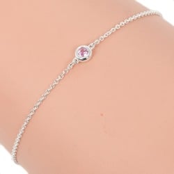 Tiffany TIFFANY&Co. Visor Yard Bracelet Silver 925 Pink Sapphire Approx. 1.03g I112223084