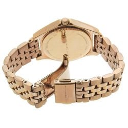 MARC BY JACOBS The Watch MBM3322 Stainless Steel Made in the USA Pink Gold Quartz Analog Display Navy Dial Slim Women's I210123034