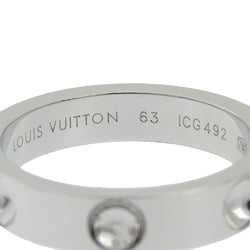 LOUIS VUITTON Petite Berg en Preinte Ring K18 White Gold Approx. 9.1g Men's I220823137