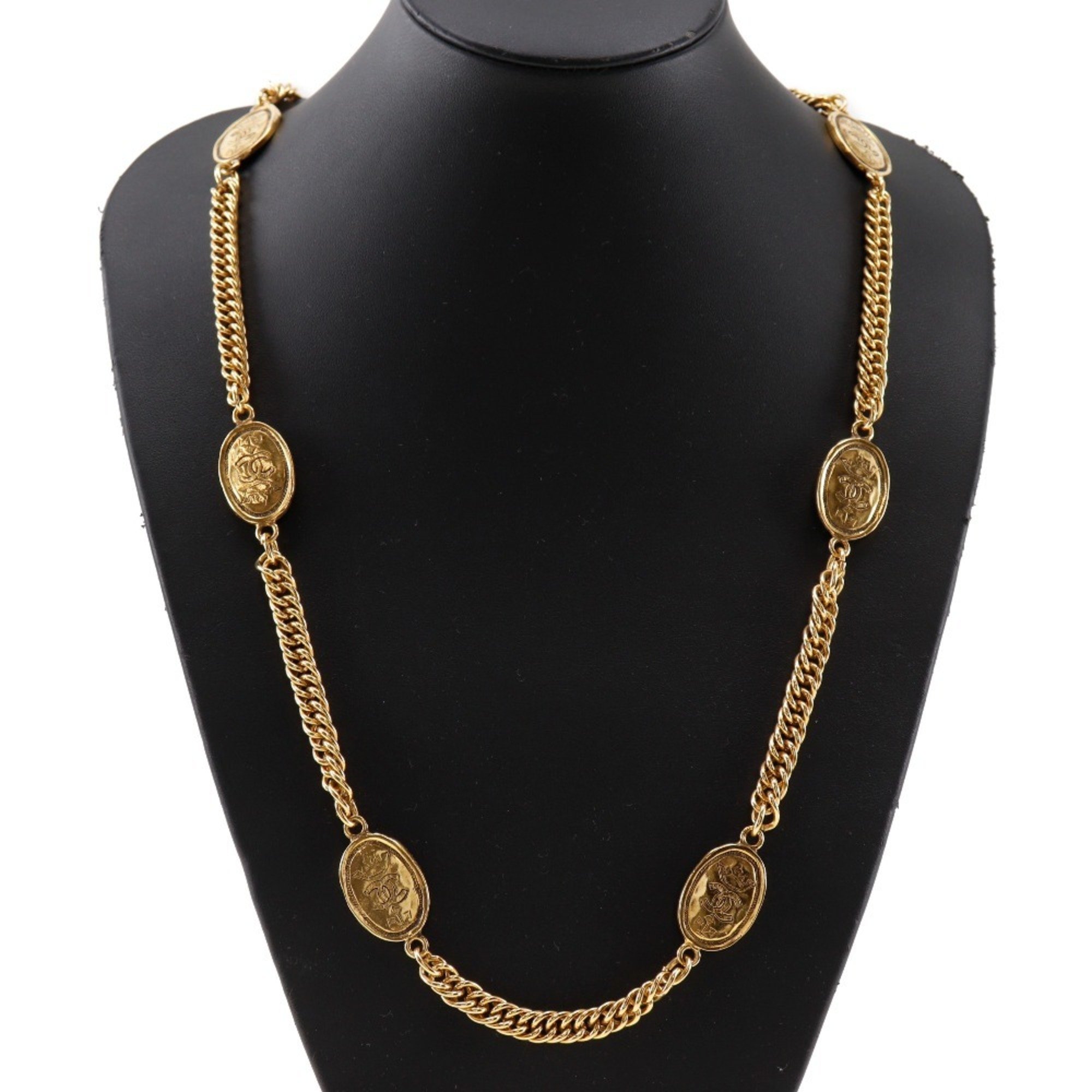 CHANEL Necklace Gold Plated 26 Approx. 111.6g Women's I111624063