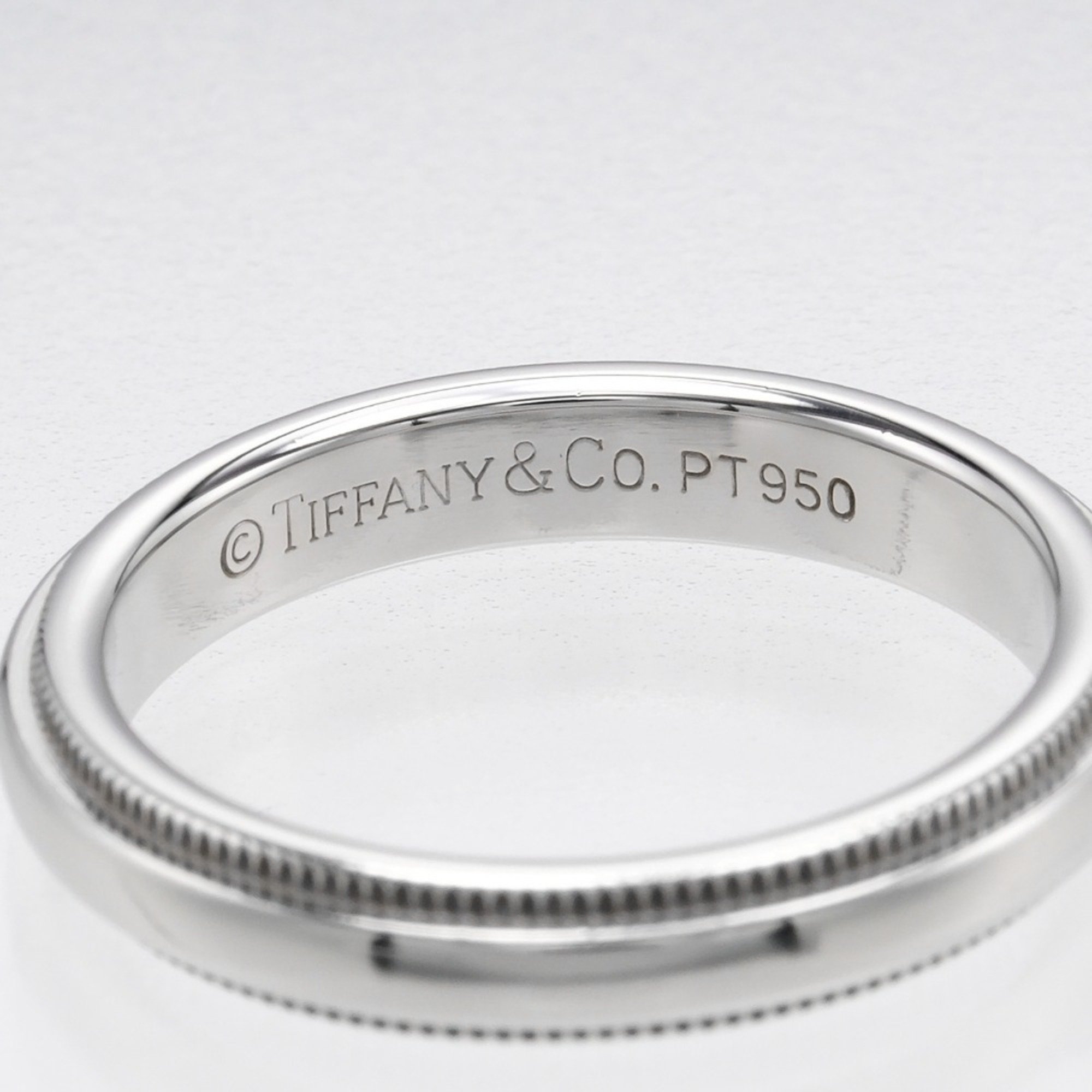 Tiffany TIFFANY&Co. Together Milgrain 3mm Ring Pt950 Platinum Approx. 4.75g I112223089