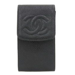CHANEL Cocomark Cigarette Case Black Boutique Seal 96.3.15 K.T With No. 3 Mobile