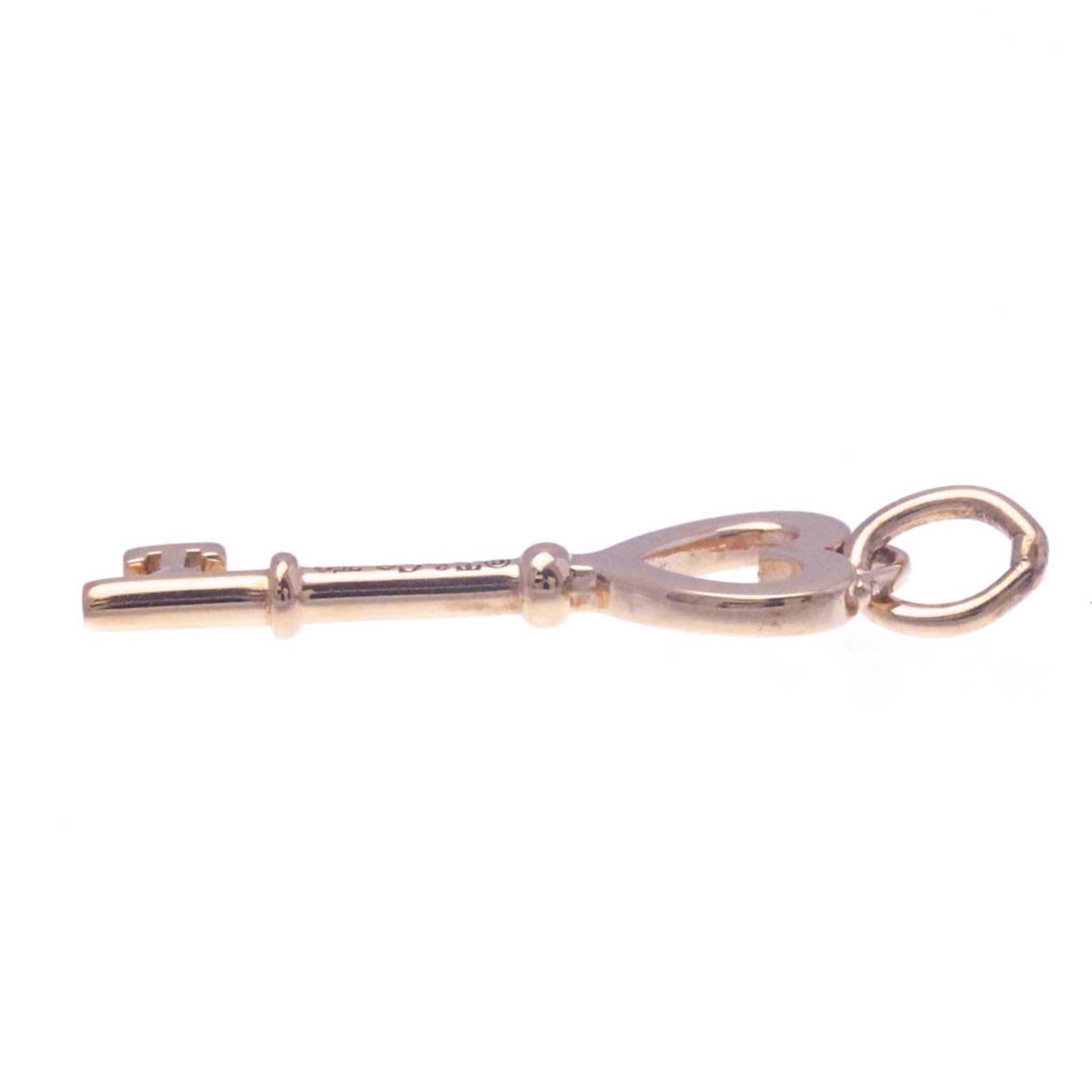 Tiffany Heart Key Pink Gold (18K) No Stone Men,Women Fashion Pendant Necklace (Pink Gold)