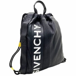 Givenchy Bag Pack MC3 Drawstring Leather Nylon Black BK502SK09 GIVENCHY Rucksack Knapsack Day Men's SW-13037