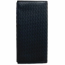 Emporio Armani Long Wallet Plate Bifold Leather Black EMPORIO ARMANI Mesh Men's SS-12971
