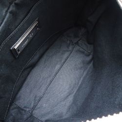 JIMMY CHOO Mini Sara Handbag Embossed Star Leather White Black 350769