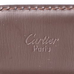 CARTIER Trinity Reversible Belt L5000112 Calf Leather Black Brown Gold &