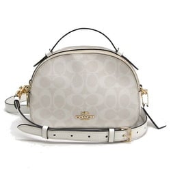 Coach Signature Serena Shoulder Bag White