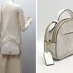 Coach Signature Serena Shoulder Bag White