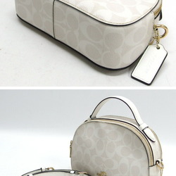 Coach Signature Serena Shoulder Bag White