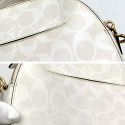 Coach Signature Serena Shoulder Bag White