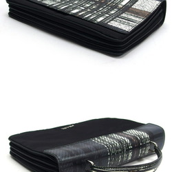 Prada Saffiano Tesuto Tweed Plaid Handbag 1BA016
