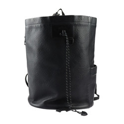 LOUIS VUITTON Louis Vuitton Chalk Backpack Monogram Shadow Rucksack/Daypack M44614 Leather Black