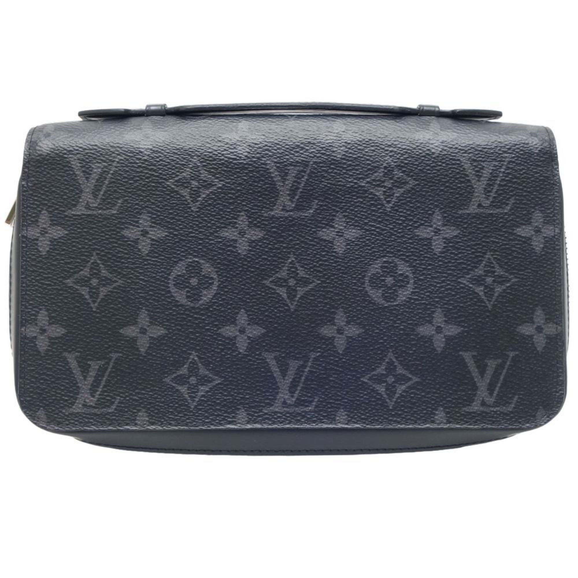 LOUIS VUITTON Zippy XL M61698 Long Wallet Monogram Eclipse Black 180200