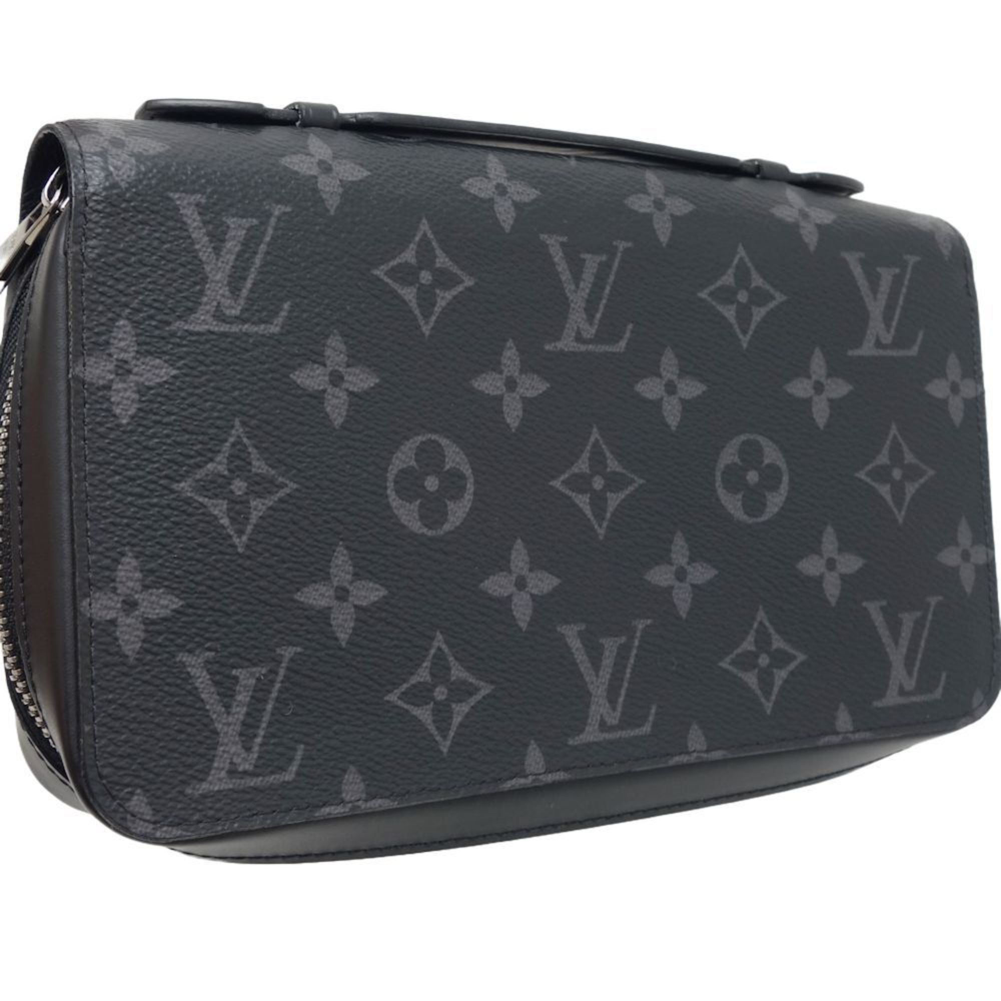 LOUIS VUITTON Zippy XL M61698 Long Wallet Monogram Eclipse Black 180200