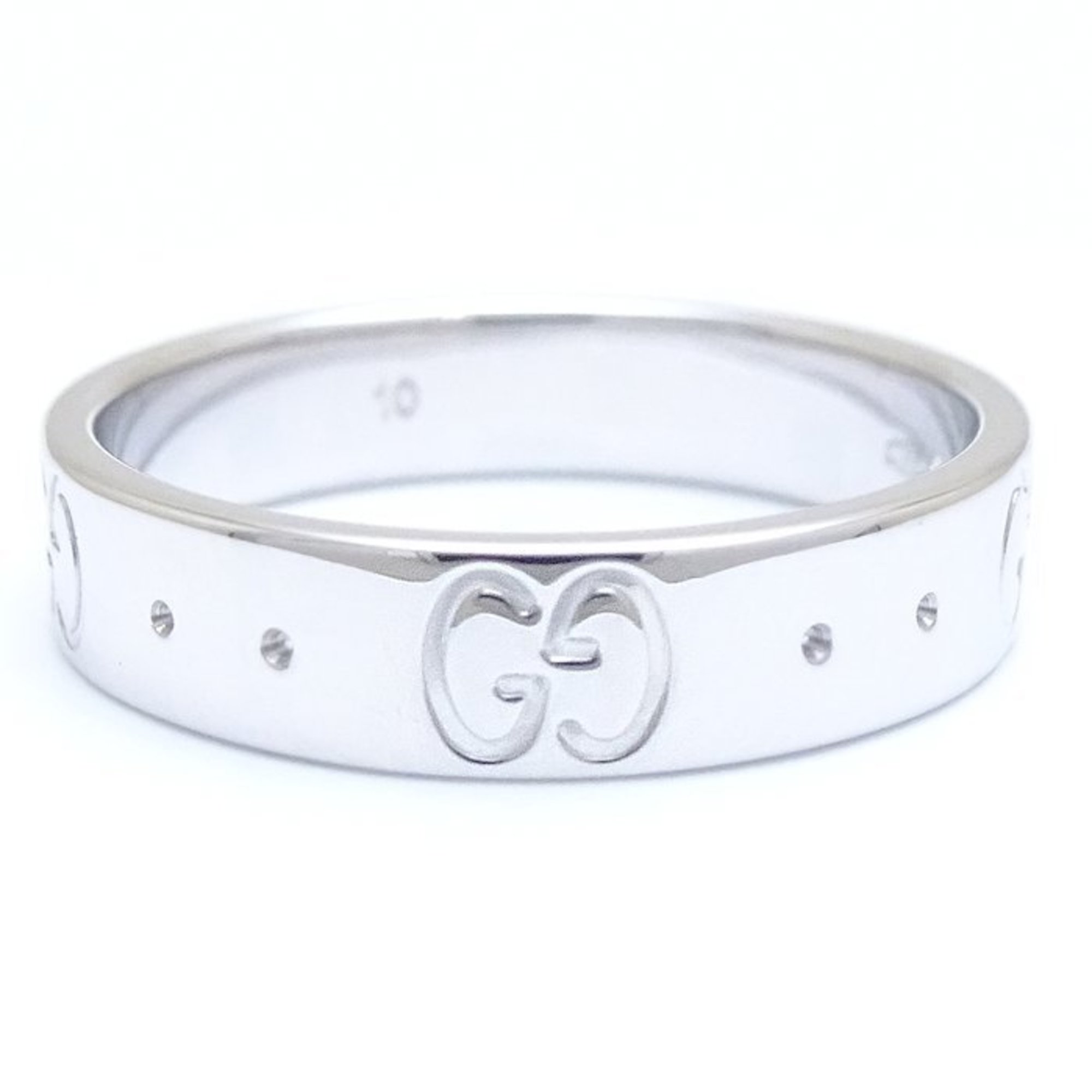 GUCCI Gucci Icon Ring #10 K18WG White Gold 291068