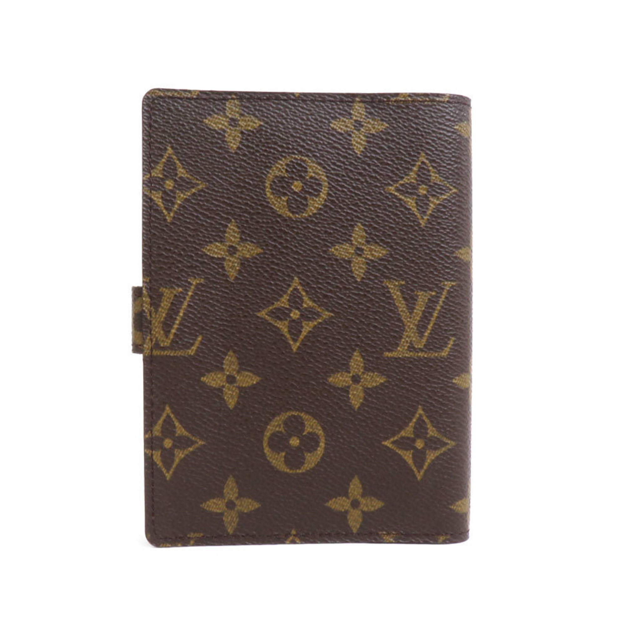 LOUIS VUITTON Notebook Cover Monogram Agenda PM Canvas Brown Unisex R20005