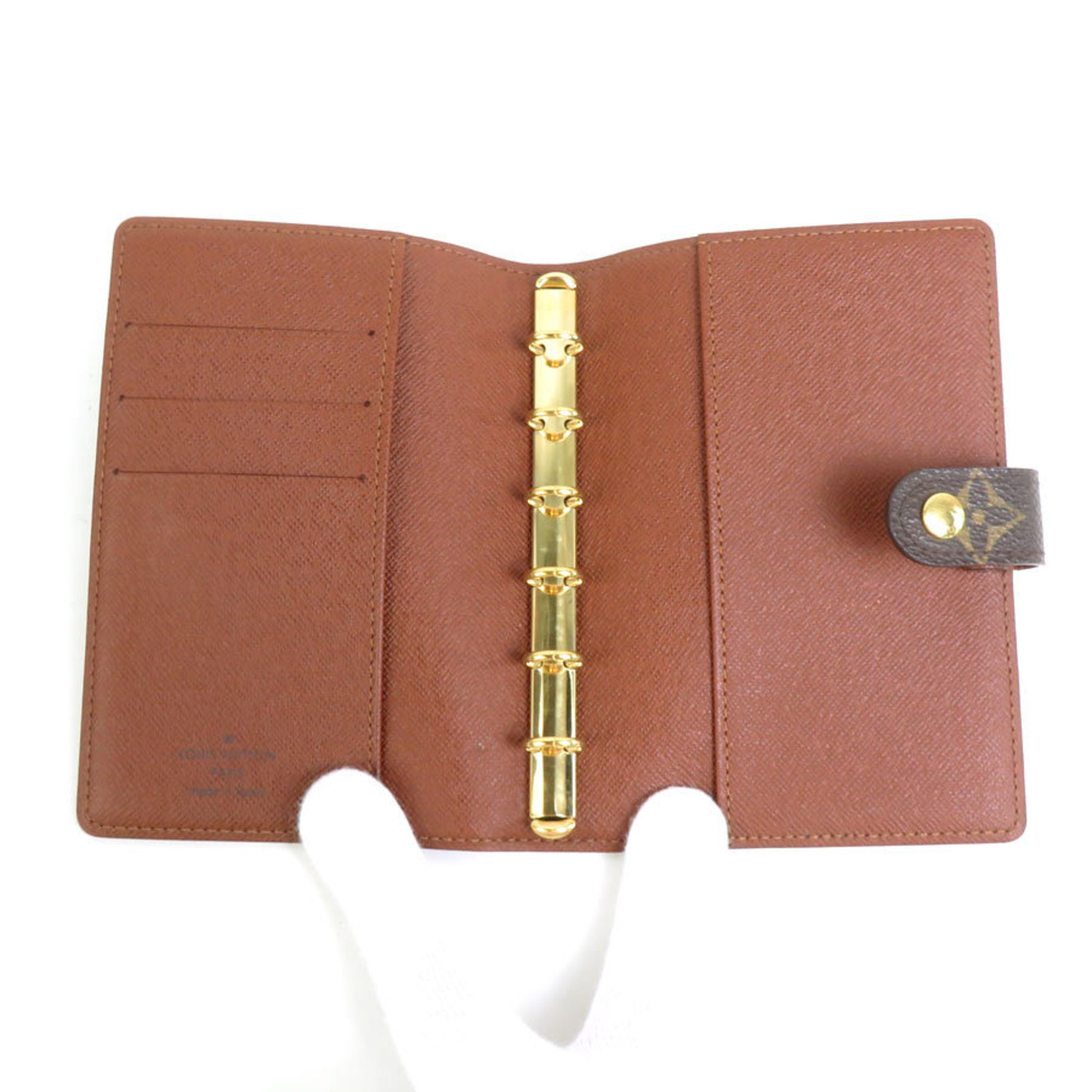 LOUIS VUITTON Notebook Cover Monogram Agenda PM Canvas Brown Unisex R20005