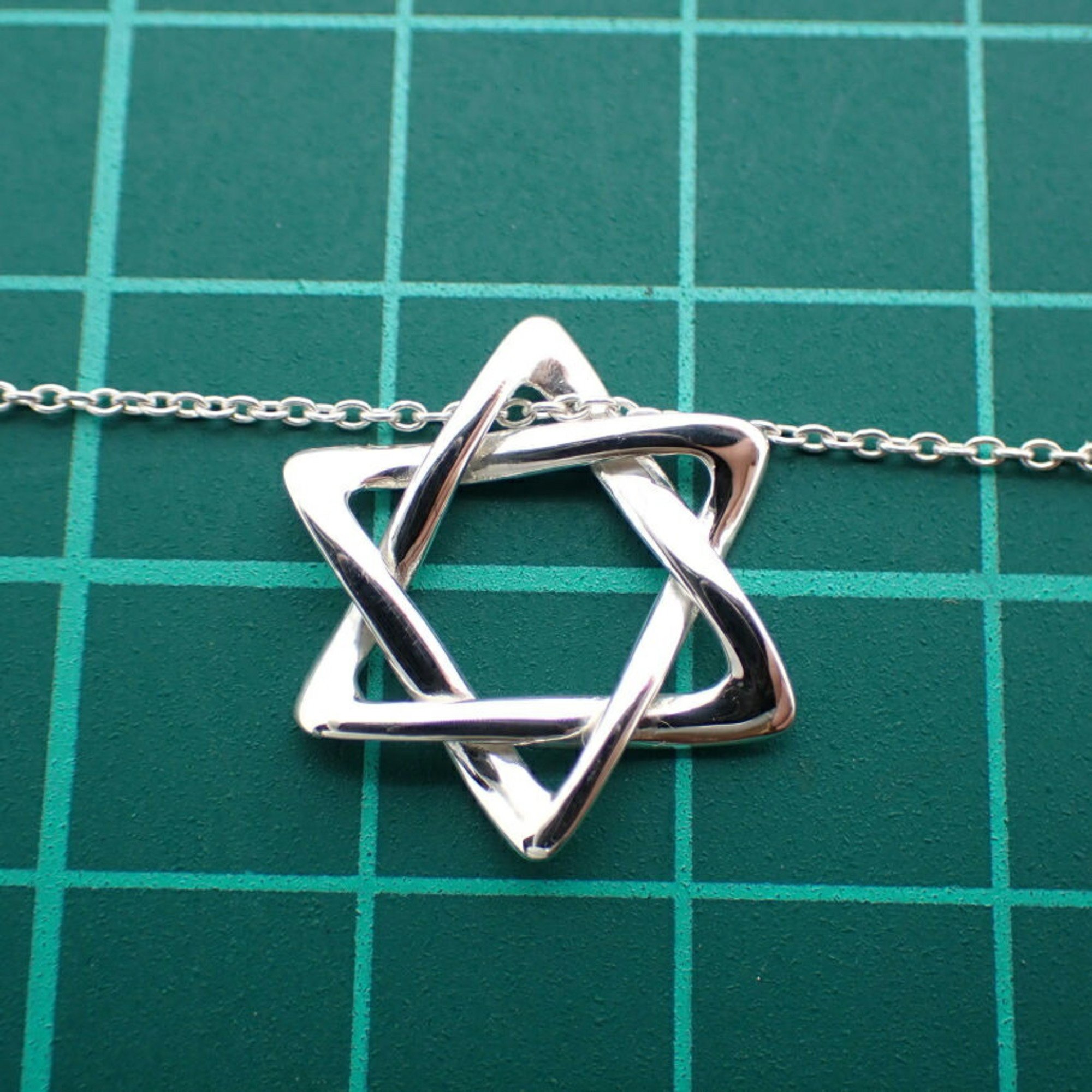 TIFFANY SV925 Star of David pendant necklace