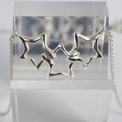 TIFFANY SV925 triple star necklace