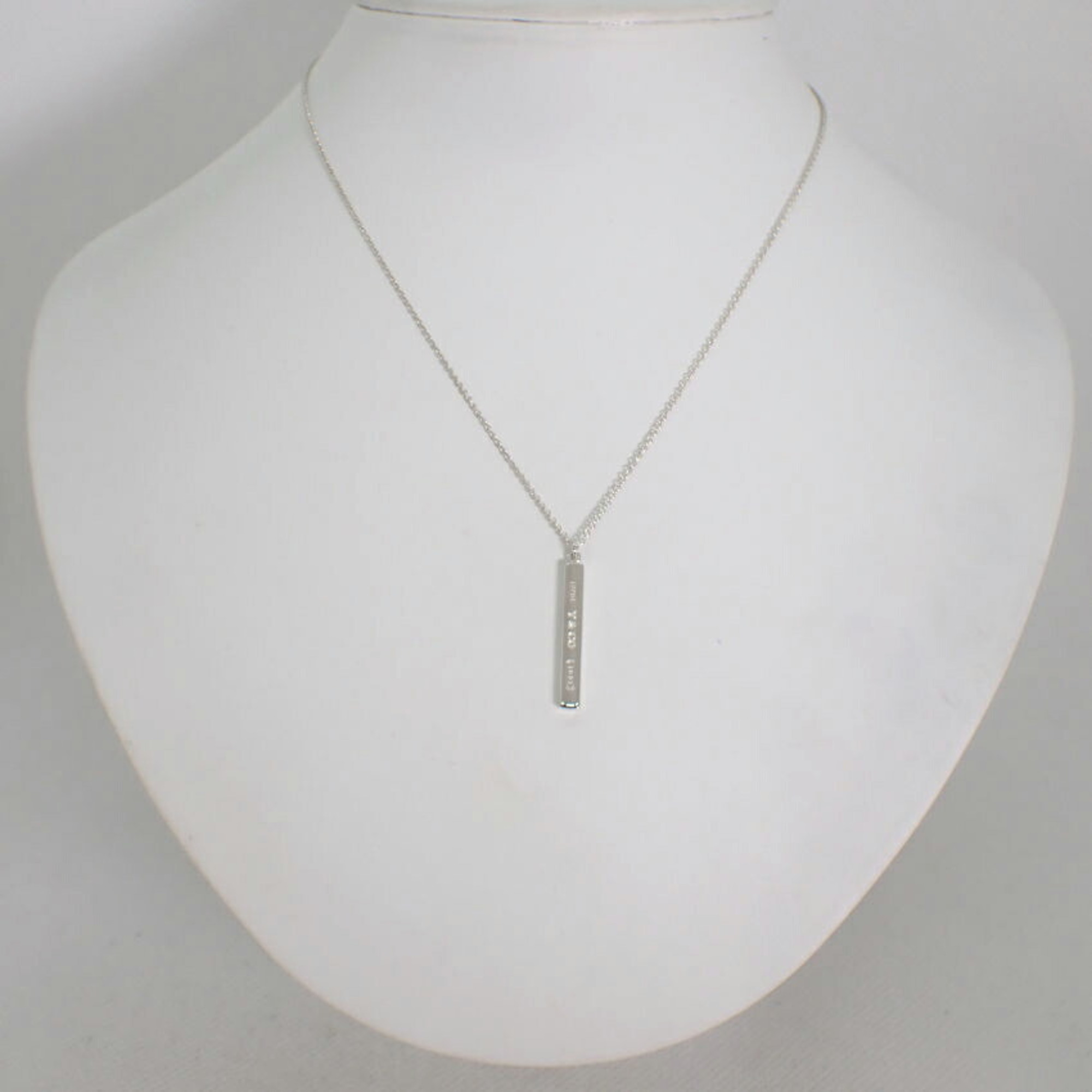 TIFFANY SV925 1837 bar pendant necklace