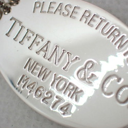 TIFFANY 925 Return to Tiffany Oval Tag Long Pendant