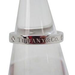 TIFFANY Pt950 Diamond Flat Band Ring No. 10