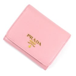 Prada Wallet Trifold Coin Purse Wallet/Coin Case Compact Pink PETALO Saffiano Women's PRADA 1MH176 Leather Business Card Holder/Card Small T4743