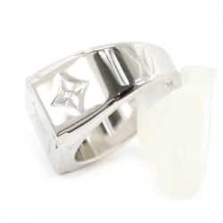 LOUIS VUITTON Ring Signet Monogram M Size Silver Men's Women's M62487 KM2622