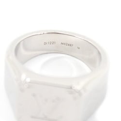 LOUIS VUITTON Ring Signet Monogram M Size Silver Men's Women's M62487 KM2622