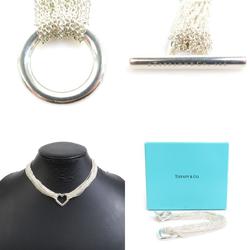 Tiffany TIFFANY&Co. Choker Toggle Chain Open Heart Silver 925 Women's